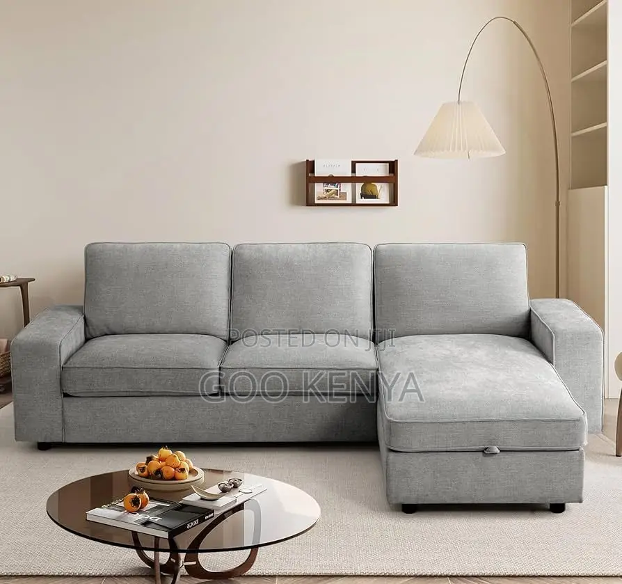 Home Sofa; Modern Fabric L Shaped Corner Sofa Set
