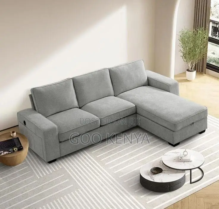 Home Sofa; Modern Fabric L Shaped Corner Sofa Set