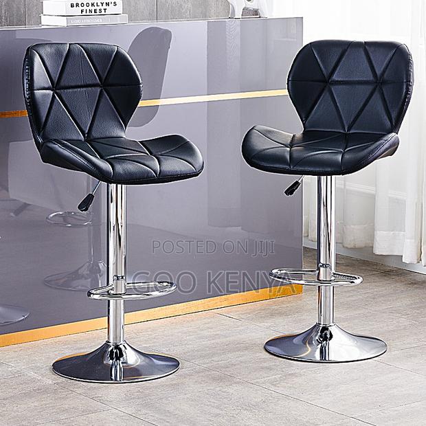 Kitchen Stool; Elegant Adjustable Faux Leather Kitchen Bar Stool - thumbnail 11