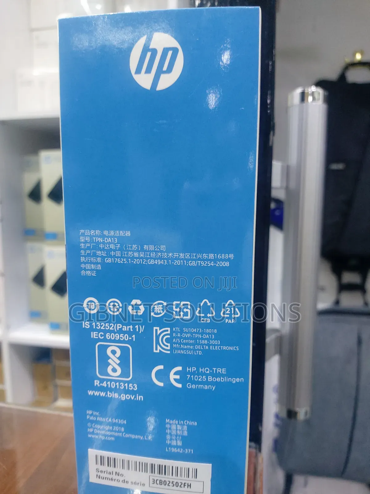 Hp 65w Usb-C Slim Travel Power Adapter Original