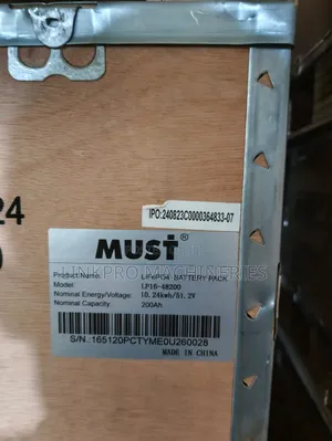 10kwh 51.2 Must Lithium Battery