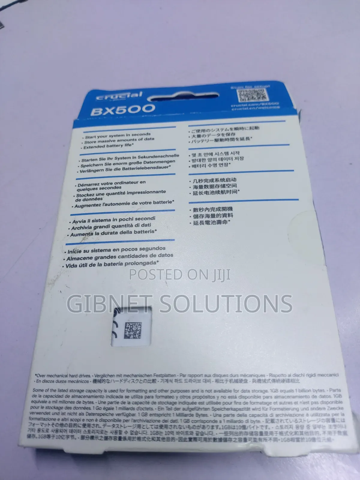 1tb Sata 2.5-Inch Crucial SSD Original