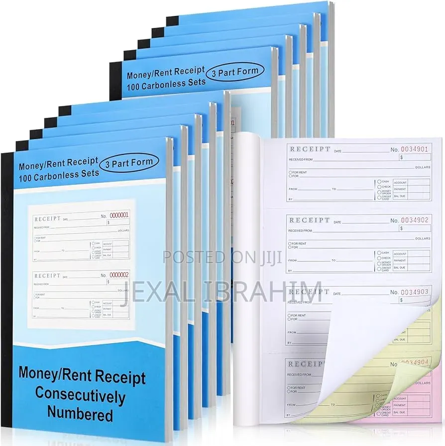 Receipt Book Printing
