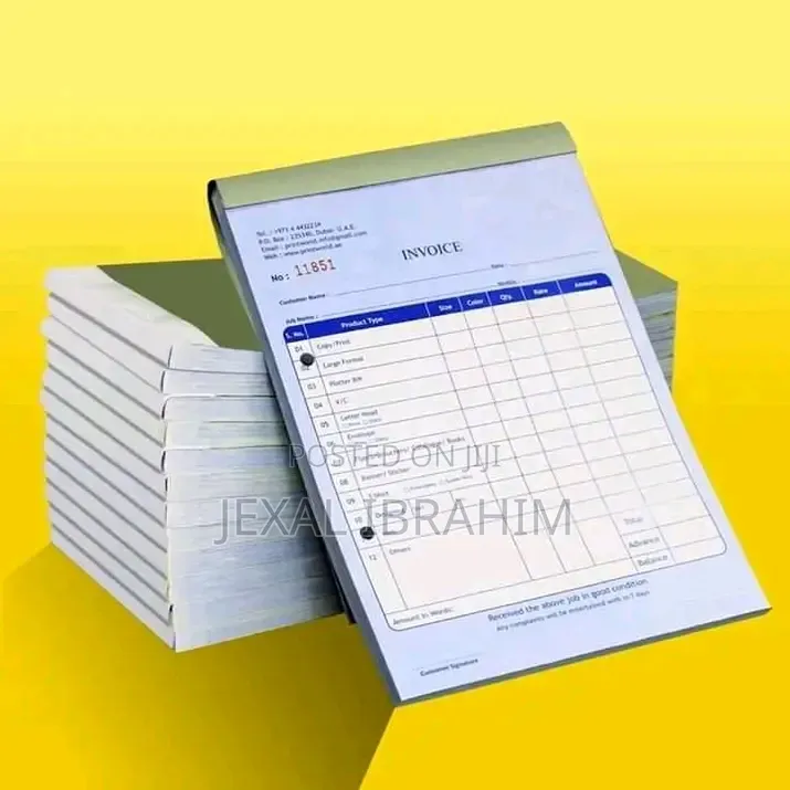 Receipt Book Printing