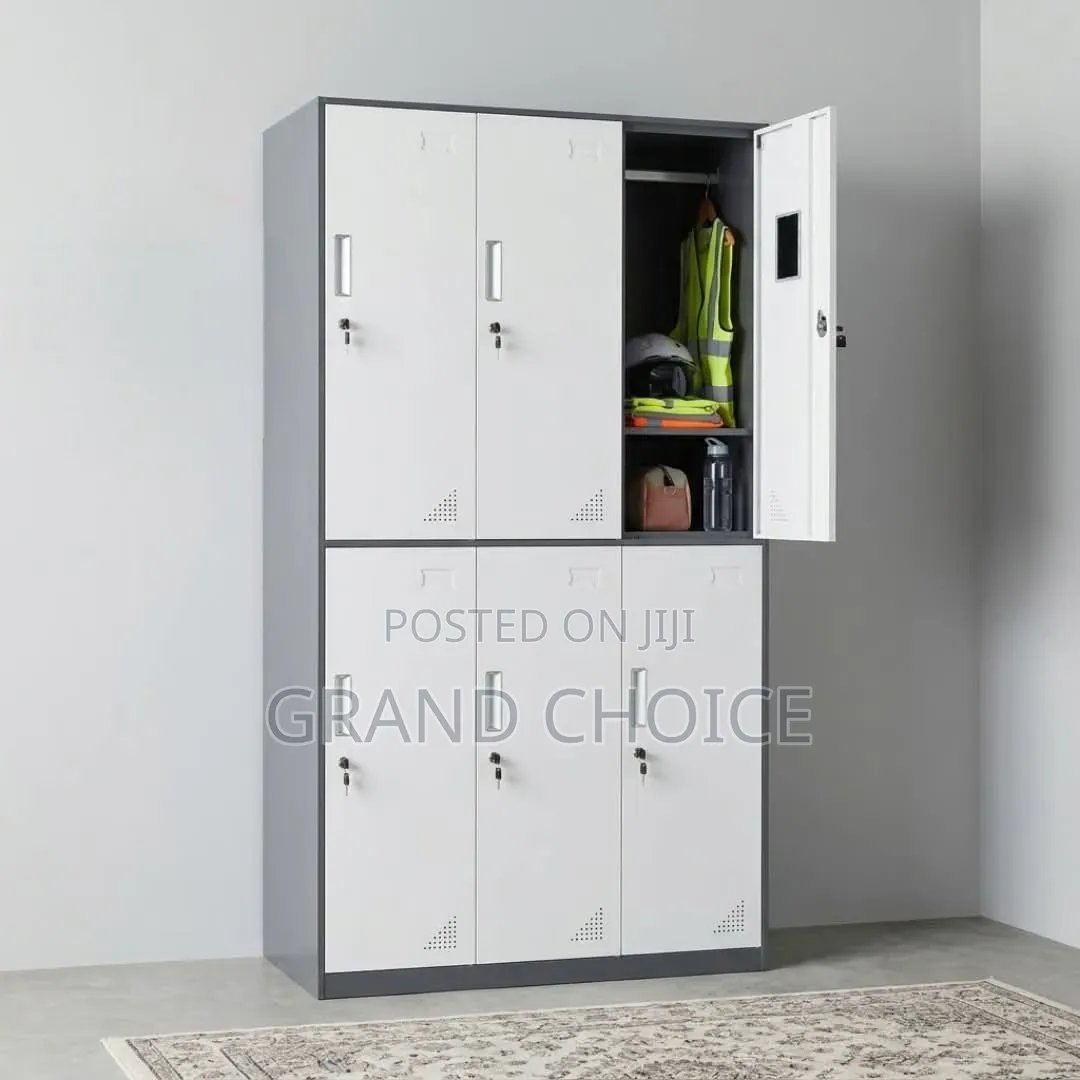 Modern 6 Door Storage Cabinet