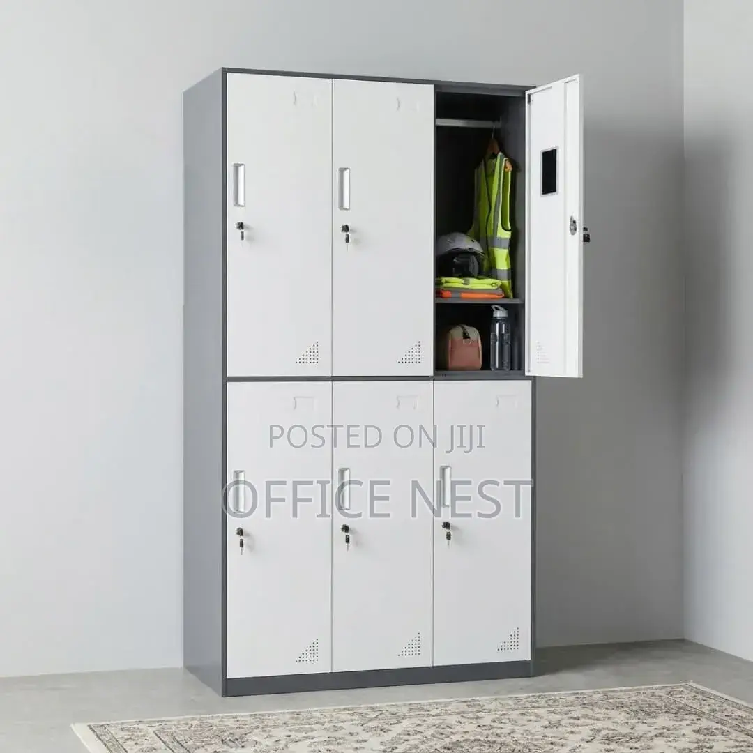 Modern 6 Door Storage Cabinet