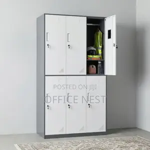 Modern 6 Door Storage Cabinet
