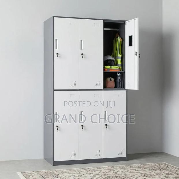 Modern 6 Door Storage Cabinet