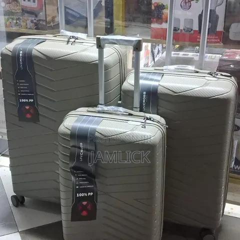 Grey Unbreakable Pp Rubber 3-in-1 Suitcase Set - Pt - thumbnail 2