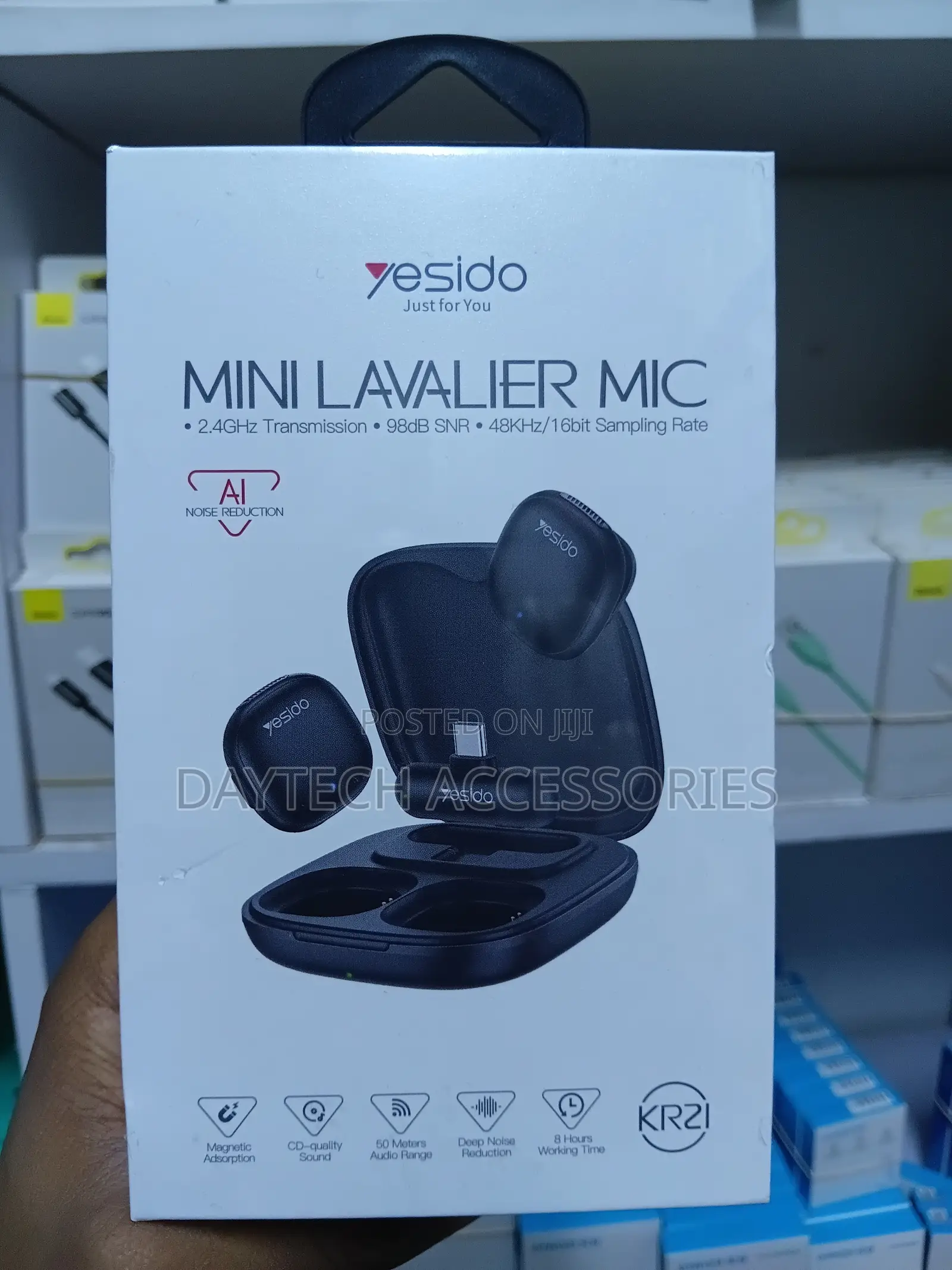 Yesido Kr21 Type C Plug Ai Noise Cancelling Lavalier Microphone