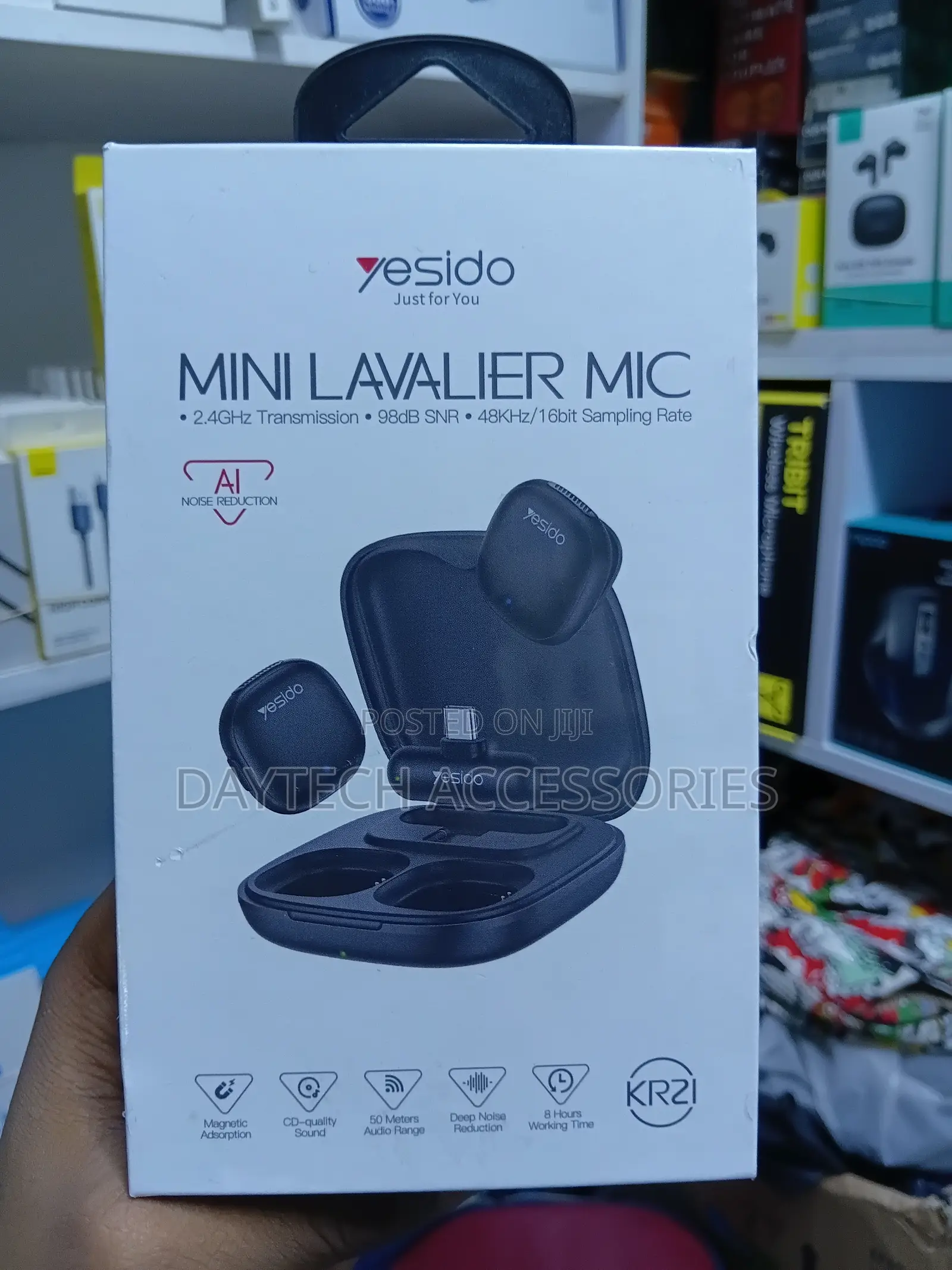 Yesido Kr21 Type C Plug Ai Noise Cancelling Lavalier Microphone
