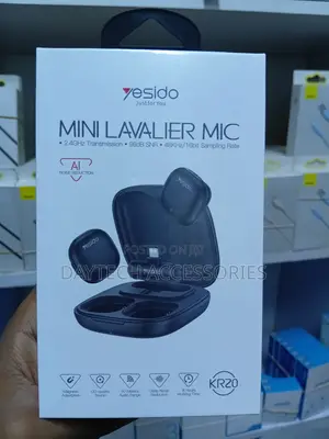 Yesido Kr20 Mini Wireless Lavalier Microphone for iPhones and iPads.