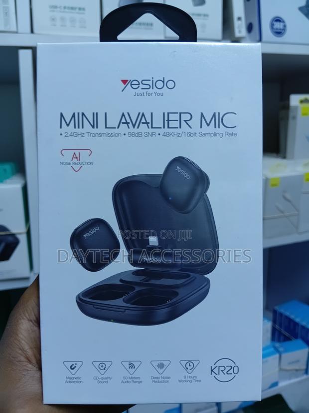Yesido Kr20 Mini Wireless Lavalier Microphone for iPhones and iPads. - thumbnail 2