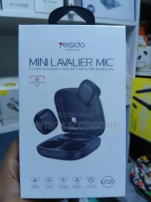 Yesido Kr20 Mini Wireless Lavalier Microphone for iPhones and iPads.