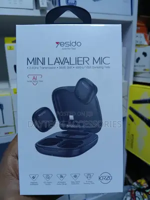 Yesido Kr20 Mini Wireless Lavalier Microphone for iPhone Plug-and-Play