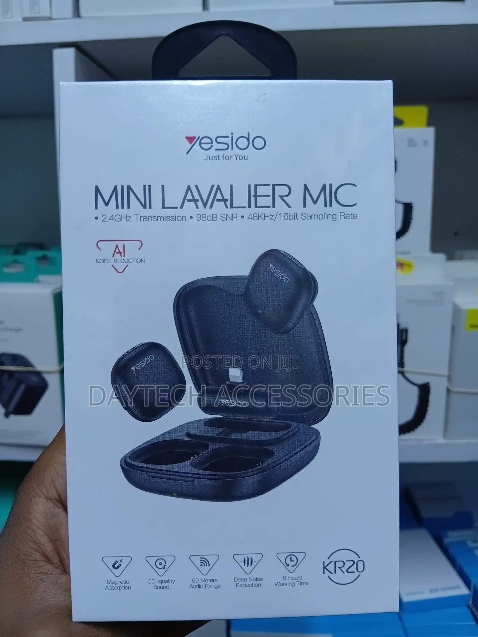 Yesido Kr20 Mini Lavalier Microphone - Lightning Connector.