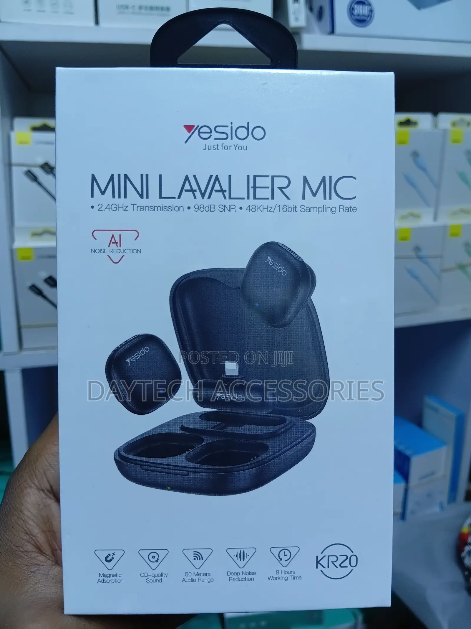 Yesido Kr20 Mini Lavalier Microphone - Lightning Connector.
