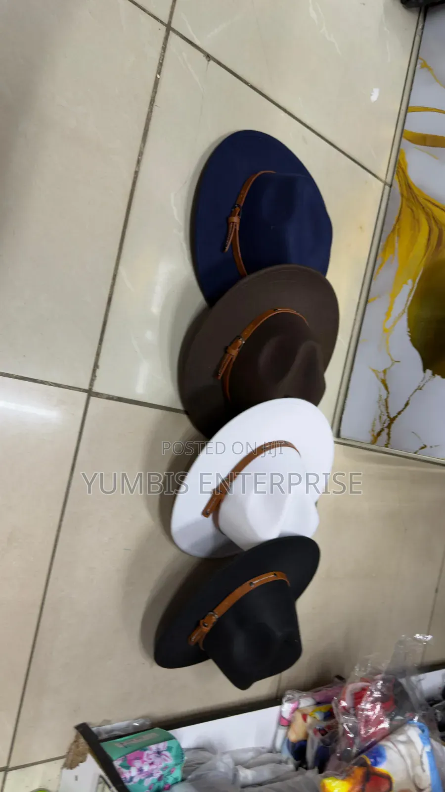 Stylish Fedora New Design With a Brown Belt Round Wide Brim Fedora
