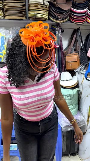 Orange Big Size Colorful Fascinators at 800