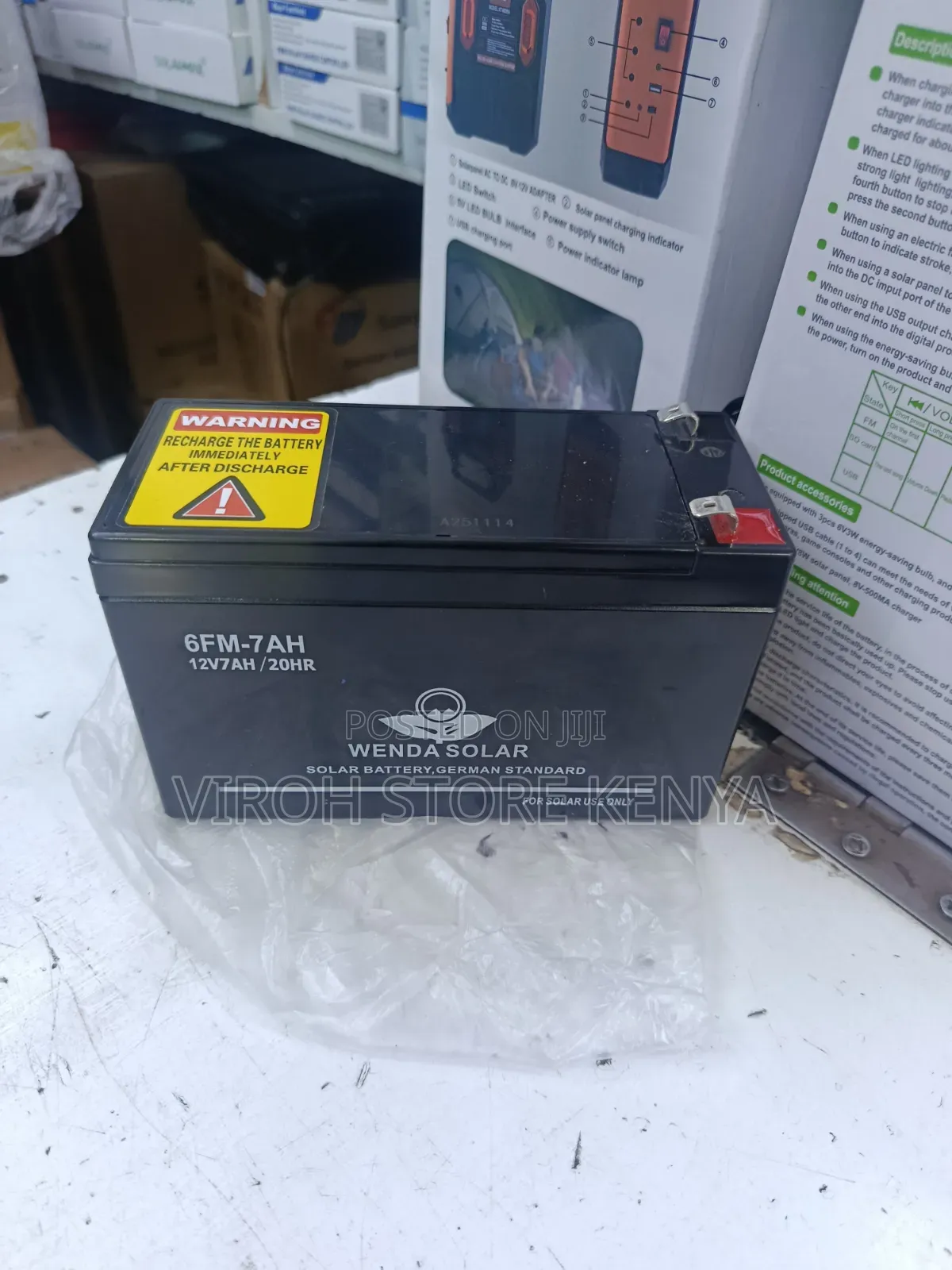 Wenda New Ups Battery/Solar Battery 12v 7ah