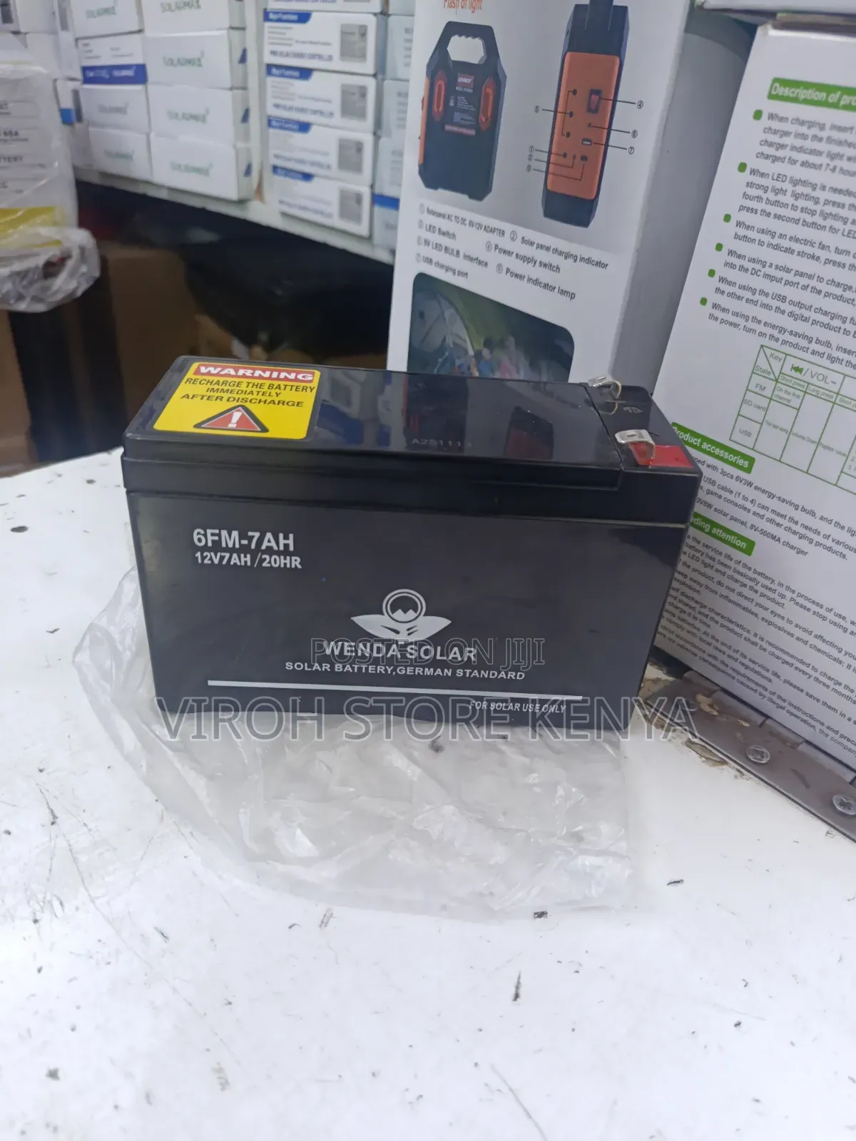 Wenda New Ups Battery/Solar Battery 12v 7ah