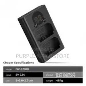 Np-Fz100 Battery Charger With Lcdscreen for Sony Alpha Zv-E1.