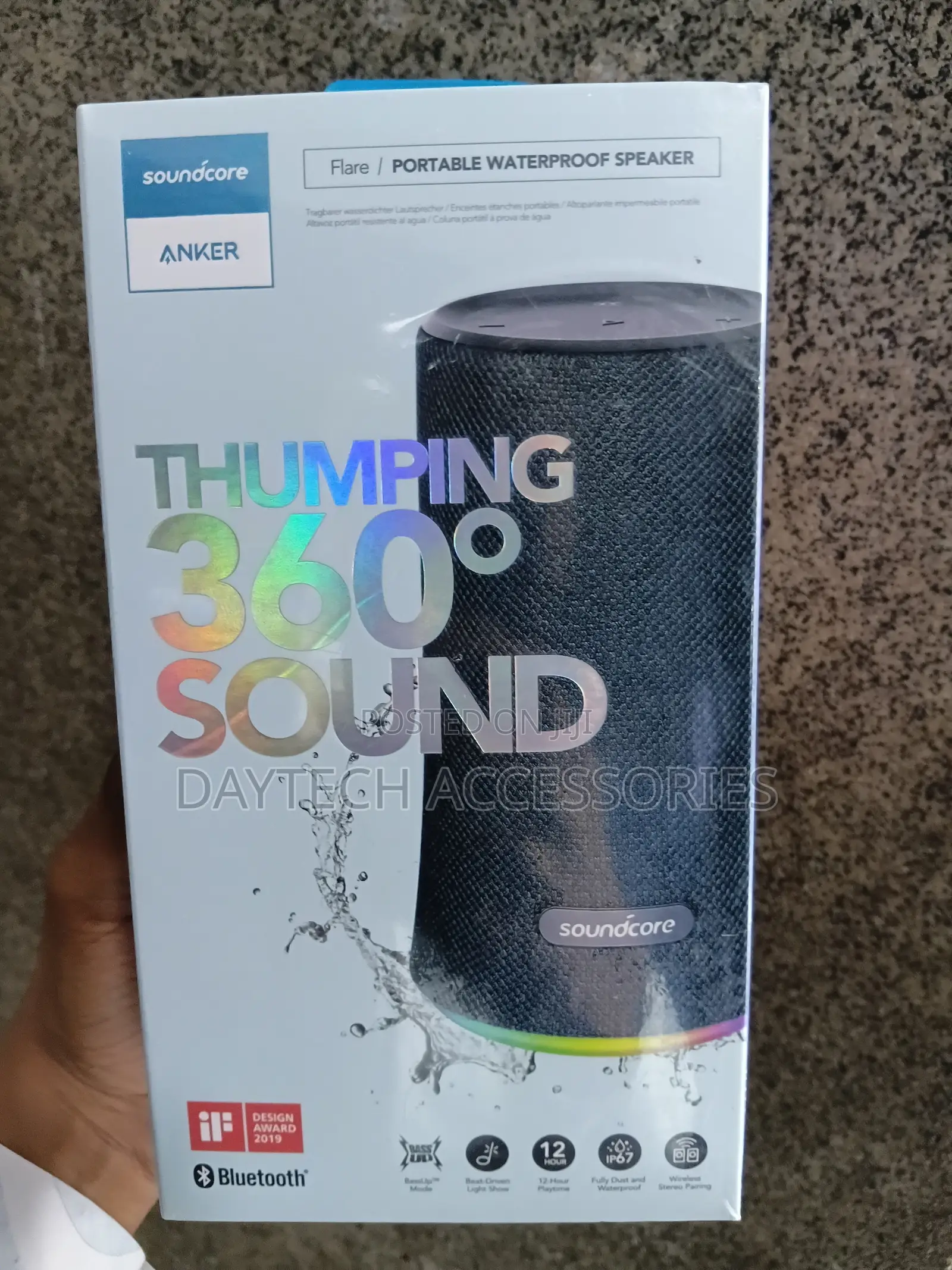 Anker Soundcore Flare 1 Portable Bluetooth 360° Speaker.