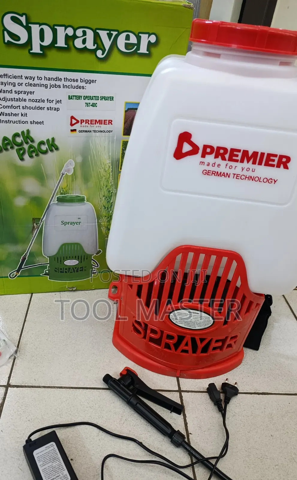 Premier Cordless Knapsack Sprayer/Uality Rechargeable Knapsack Sprayer