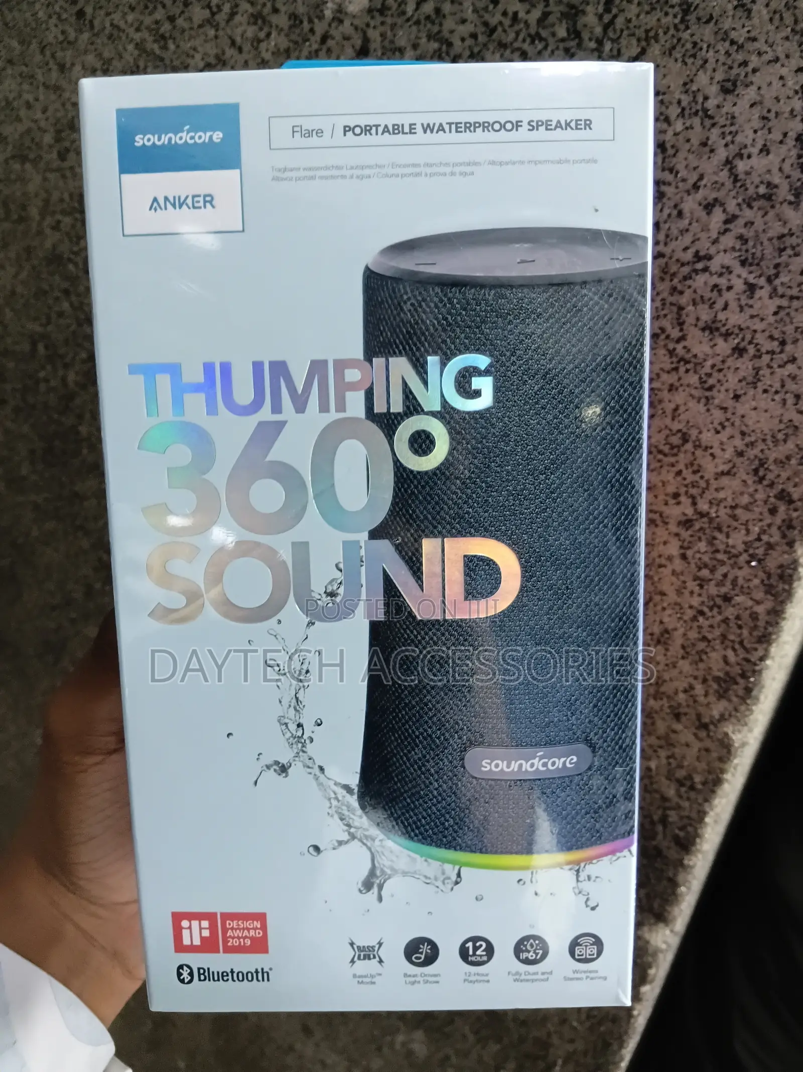 Anker Soundcore Flare 1 Portable Bluetooth 360° Speaker.