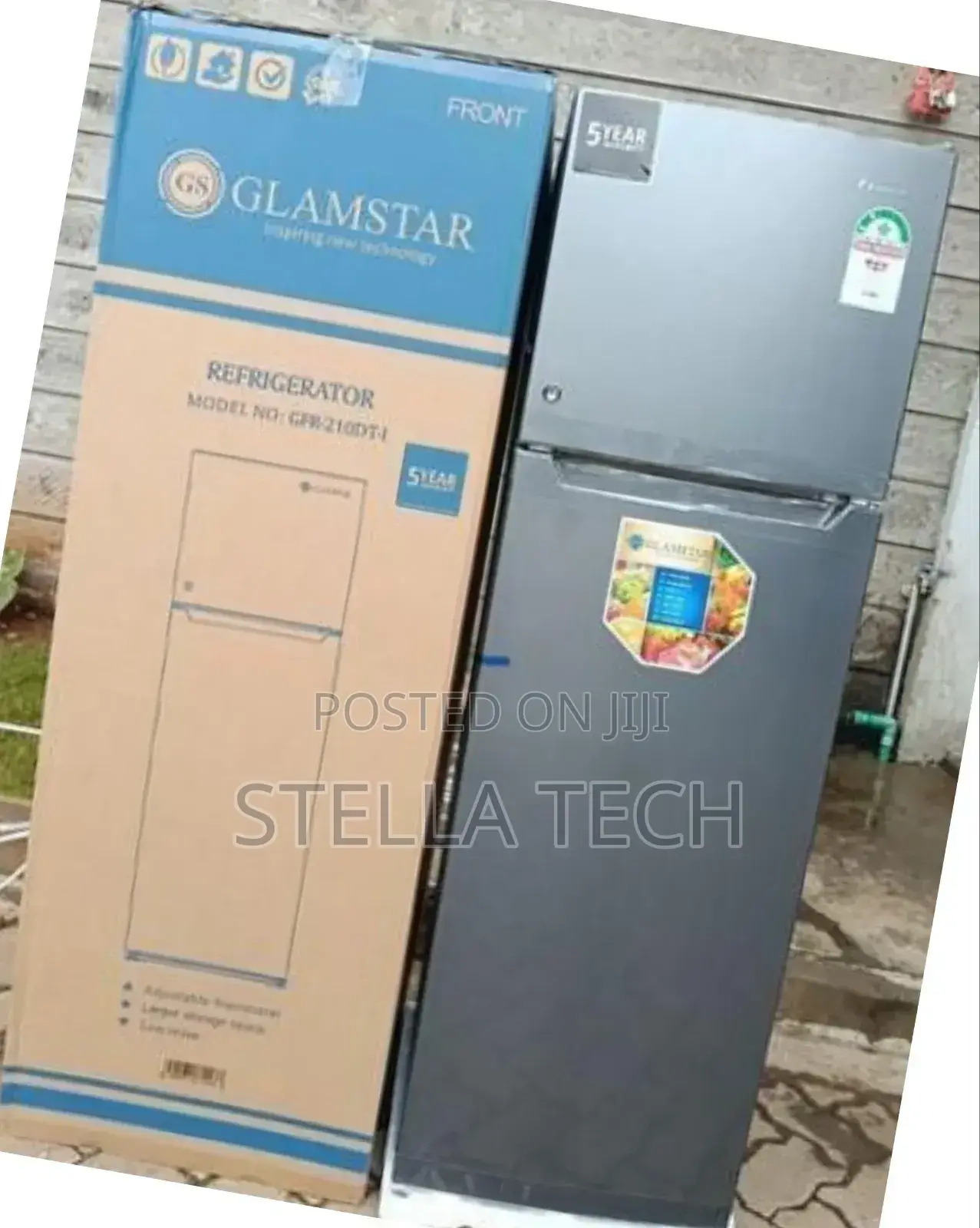 Glamstar 2 Door 268 Litres Fridge