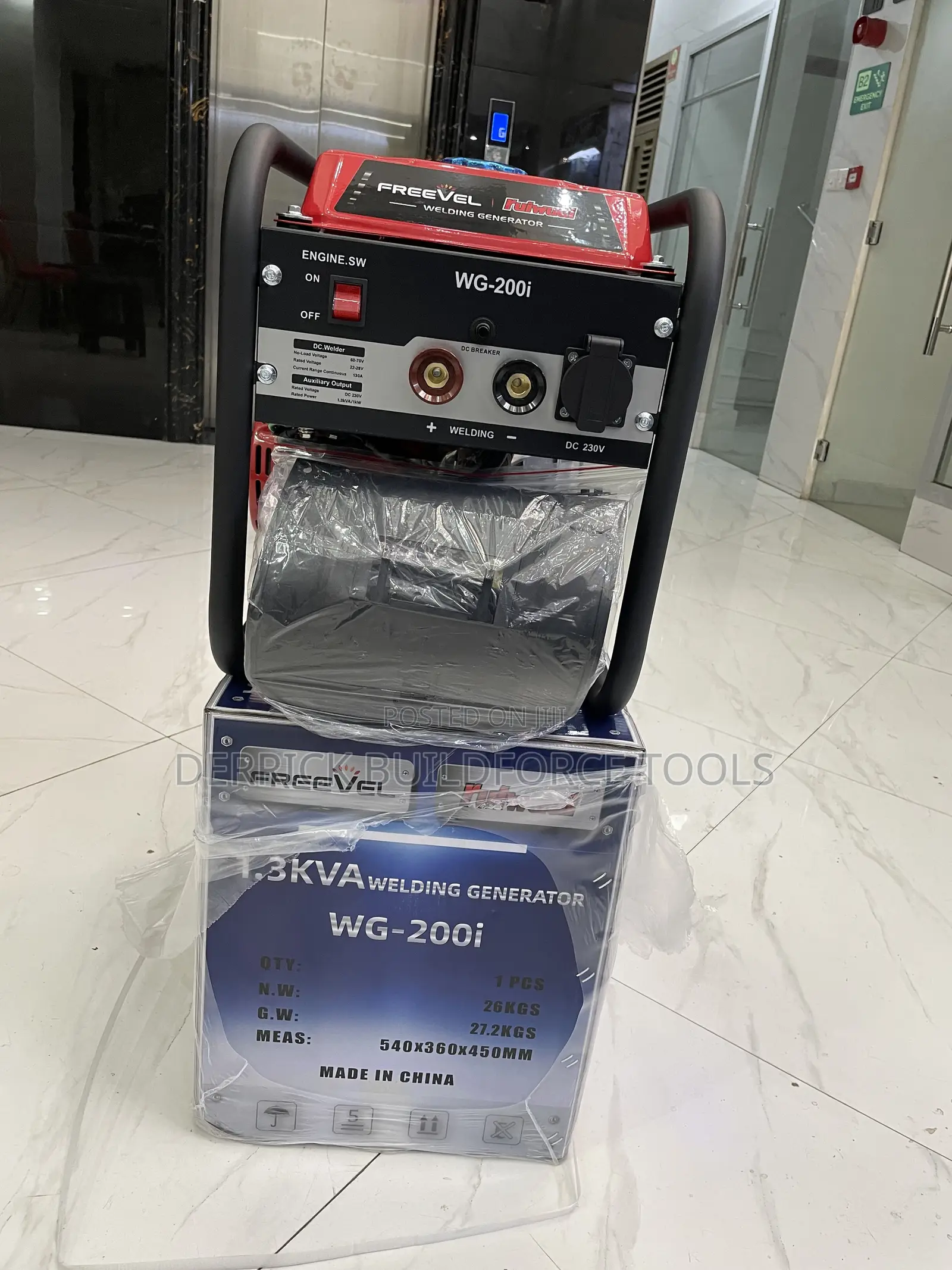 Freevel 1.3kva 130a Gasoline Welding Generator