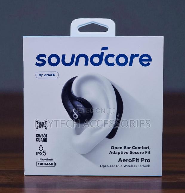 Soundcore by Anker Aerofit Pro Open-Ear True-Wireless Earbuds in Black