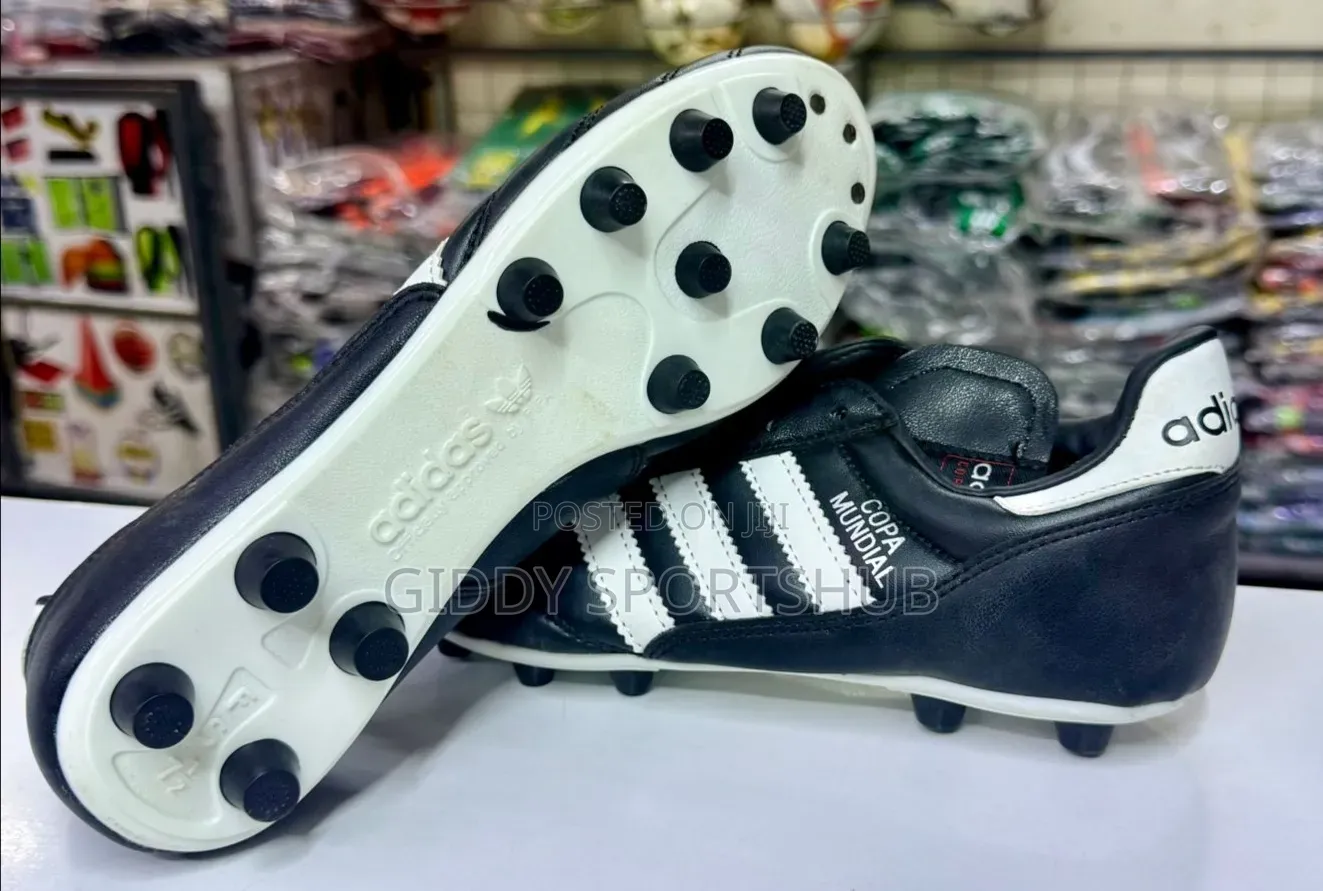 Black and White Copa Mundial Firm Ground Boots