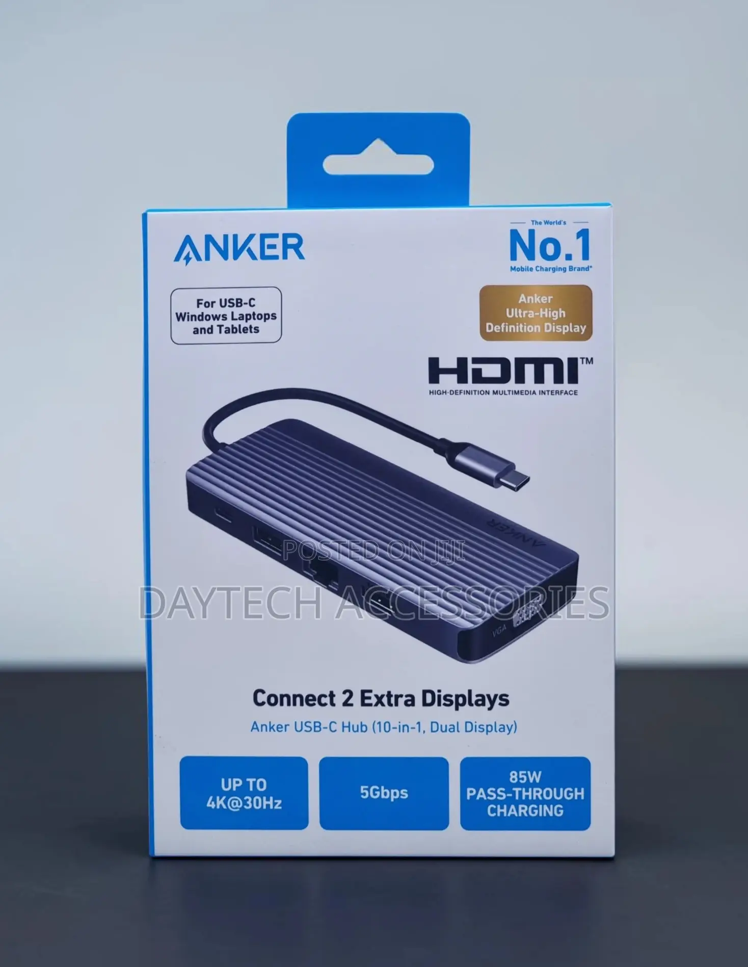 This Is an Anker Usb-C Hub (10-in-1, Dual Display) Adapter.