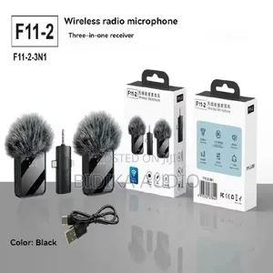 3in1 Wireless Lavalier Lapel Microphone With Noise Reduction