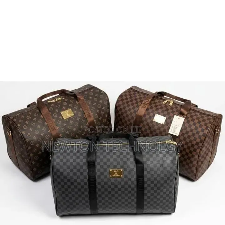Big Travel Duffle Bag Available in Brown and Grey