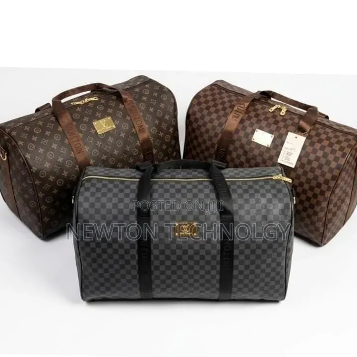 Big Travel Duffle Bag Available in Brown and Grey