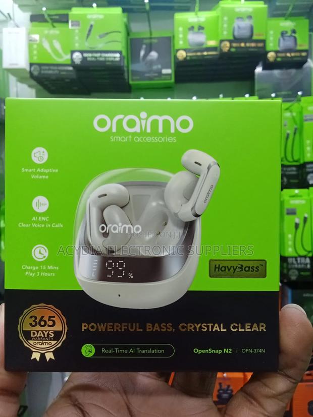 Oraimo Opensnap N2 Opn-374n Open Ear Bluetooth Earbuds - thumbnail 2