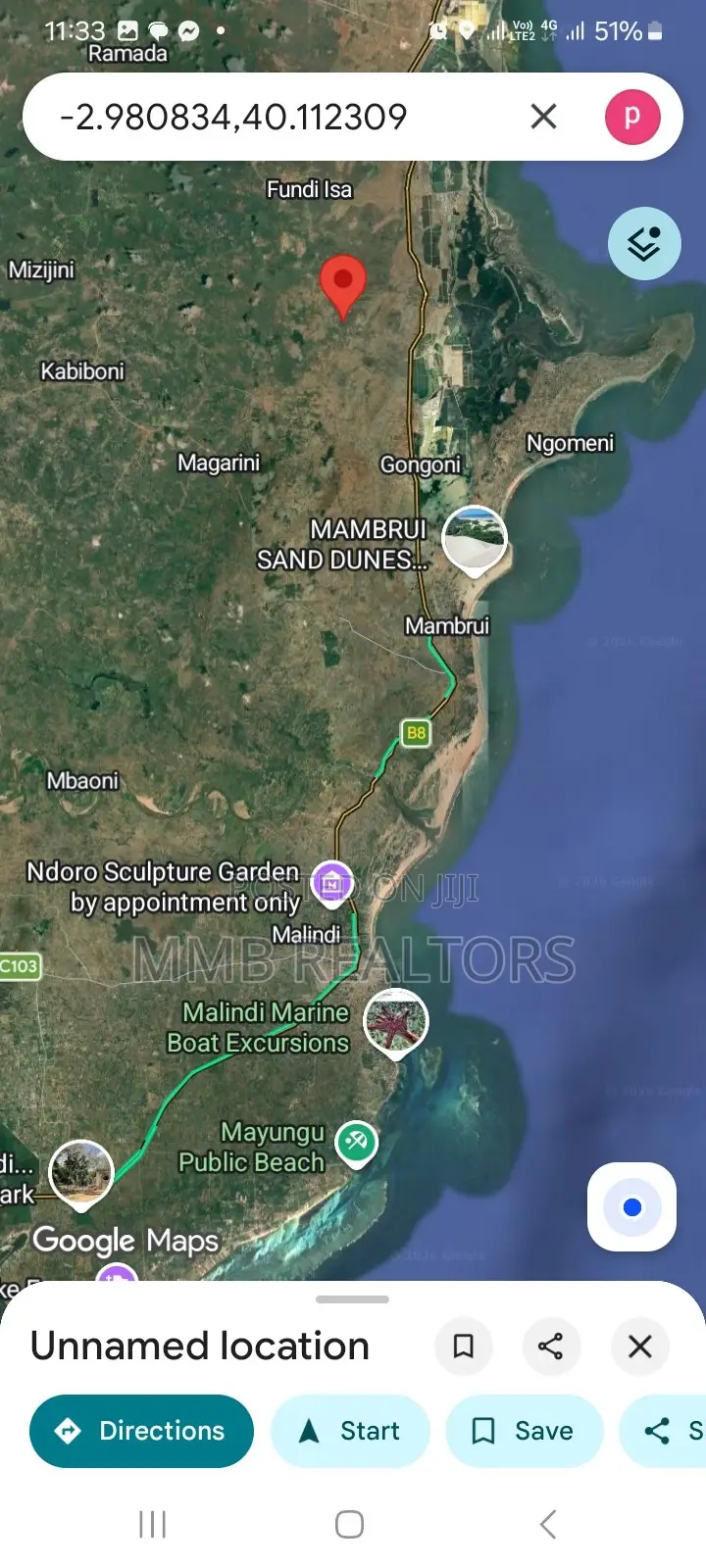Prime 1/8 Acre Plot For Sale In Malindi