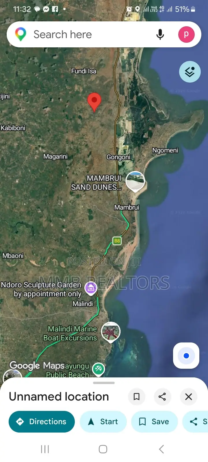 Prime 1/8 Acre Plot For Sale In Malindi