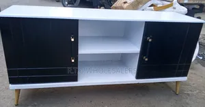 Modern 4.5ft Tv Cabinet With Storage Shelves