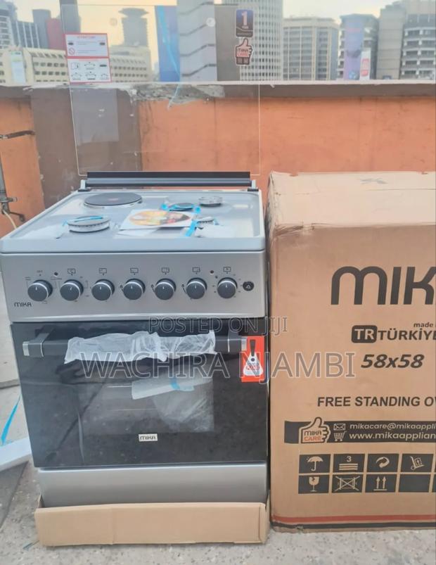 Mika Cooker 58 X 58 3 Gas + 1electric Hotplate With Electric Oven
