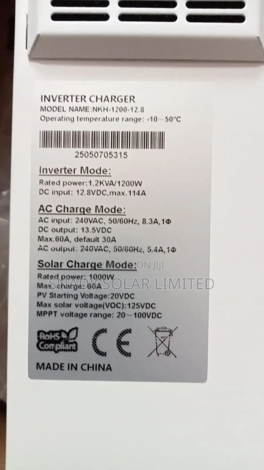 Hybrid Inverter 1.2kva