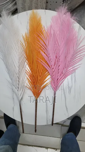 Premium Colorful Artificial Pampas Grass Palm Fronds
