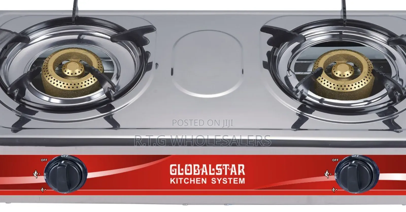 Globalstar 2 Burner Stainless Steel Table Top Cooker