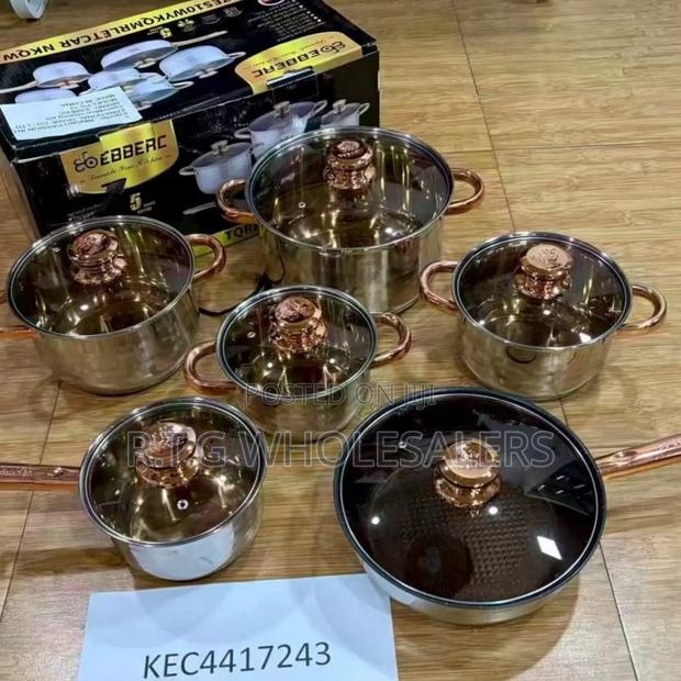 Edenberg 12 Pieces Stainless Steel Cookware Set