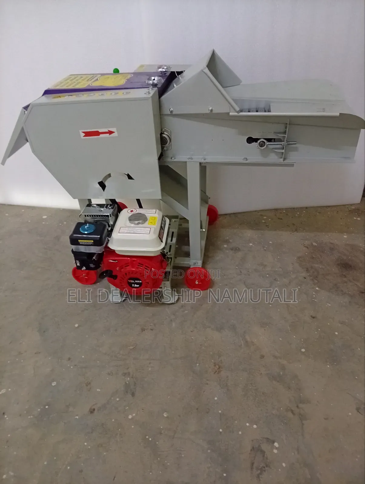 Portable Livestock High Speed Chaff Cutter With Petrol Engine 7.5hp