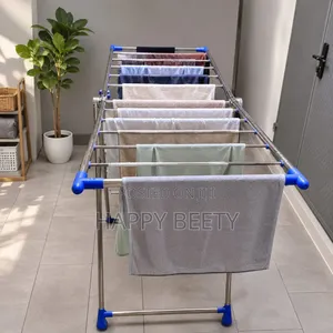 *Heavy Duty Big Size Portable Stainless Steel Cloth Drying Rack