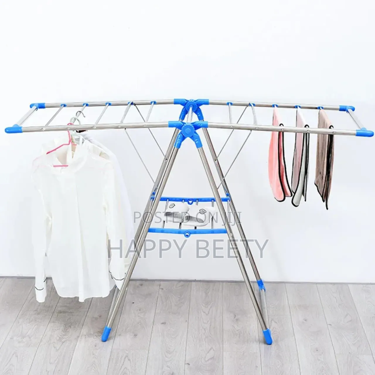 *Heavy Duty Big Size Portable Stainless Steel Cloth Drying Rack