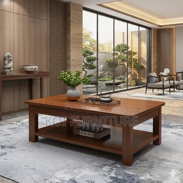Coffee Table; Mahogany Executive Louisene Coffee Table - main view